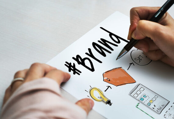 Designer working on layout