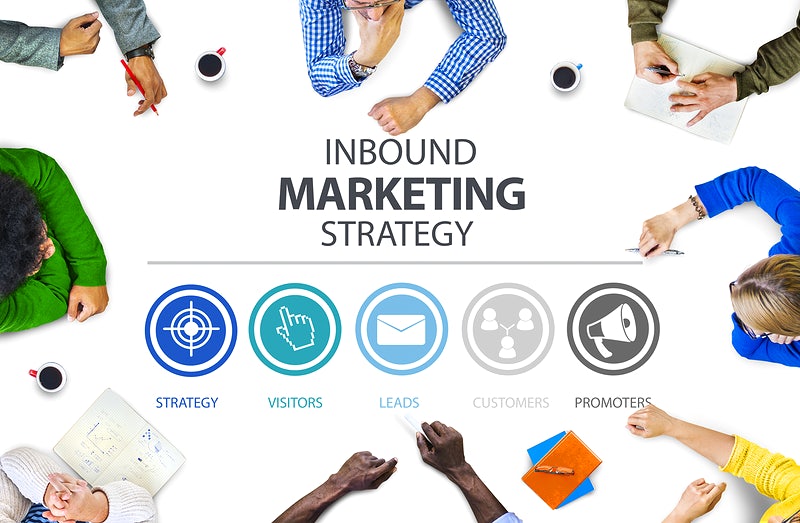 inbound marketing concept on the table