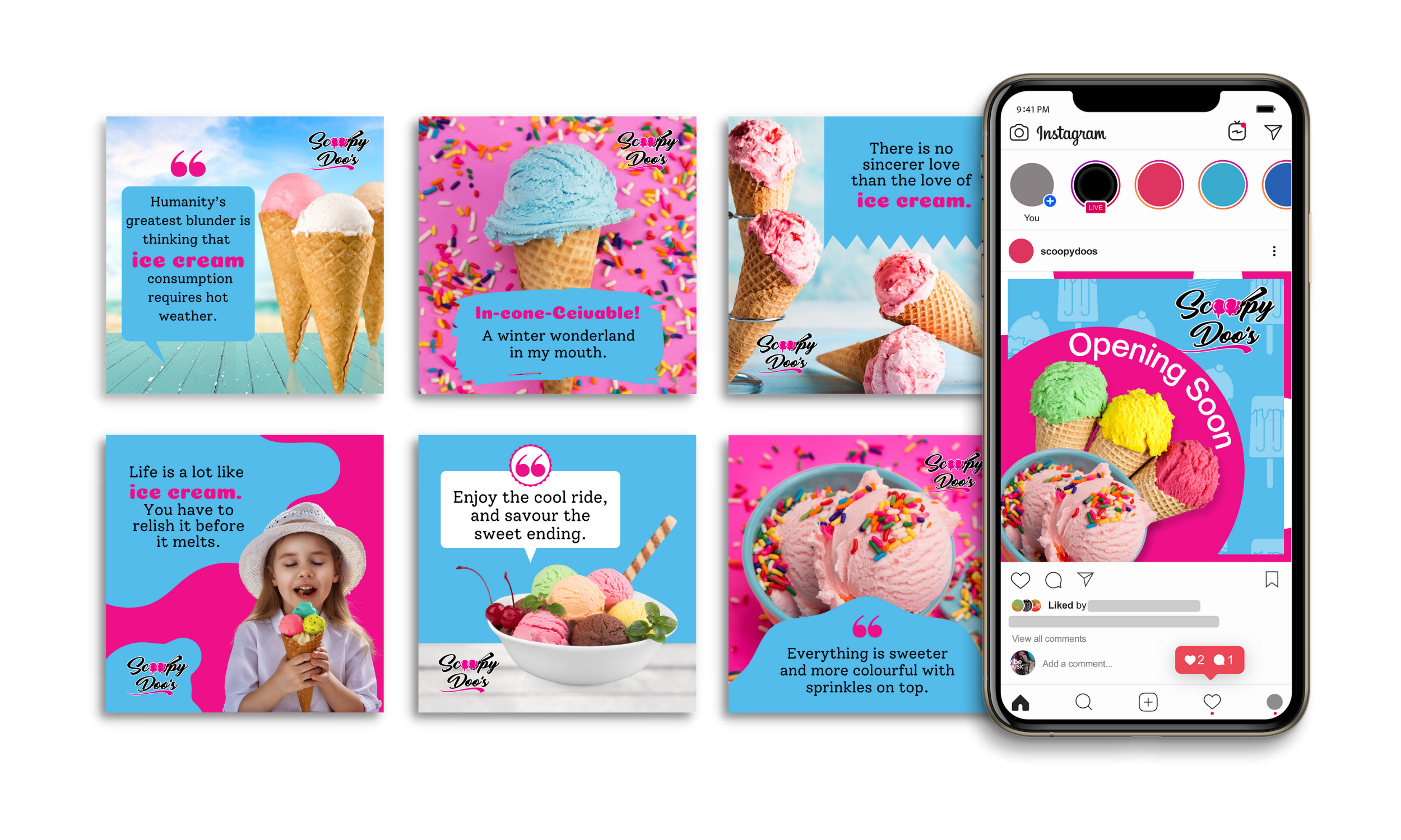 Reach more digital marketing agency client portfolio-Scoopy doos Ice cream parlour